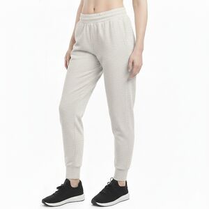XS/S Danskin Women's Light Heather Grey-White Jogger Pants Sweatpants